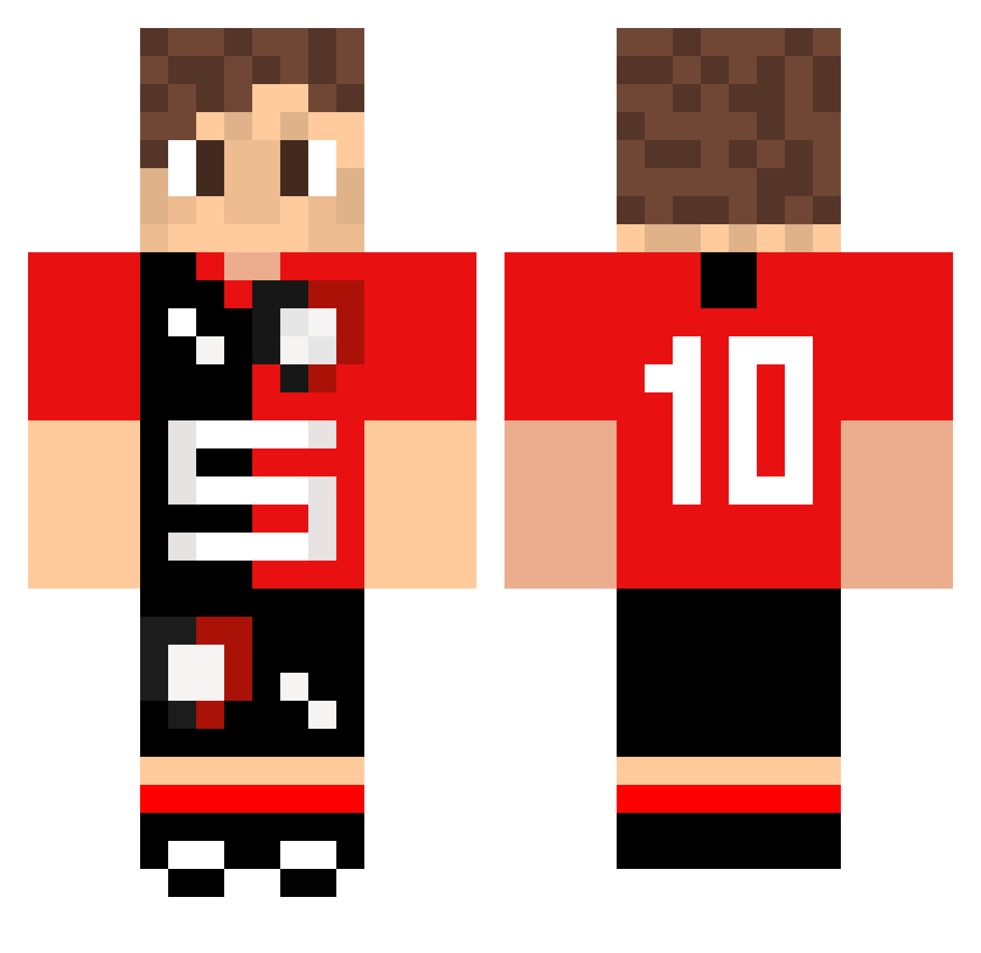 BouriGOAT Minecraft skin, front and back view