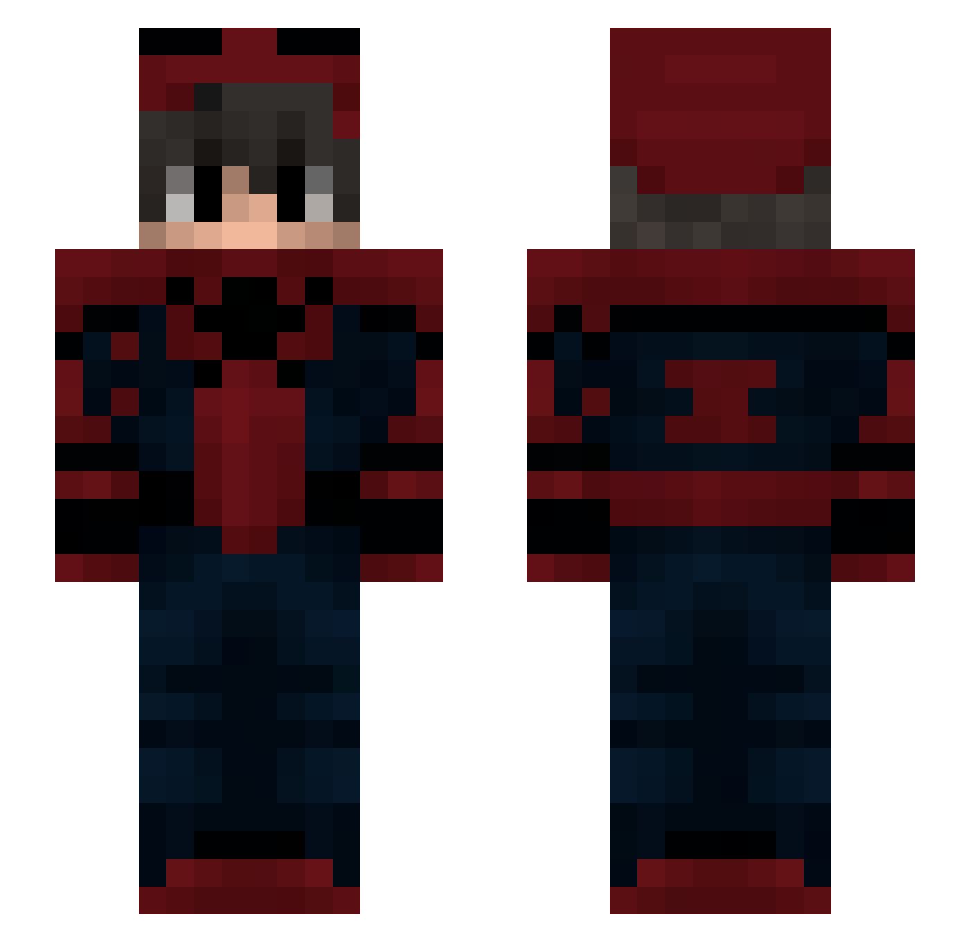 No__Vanity Minecraft skin, front and back view