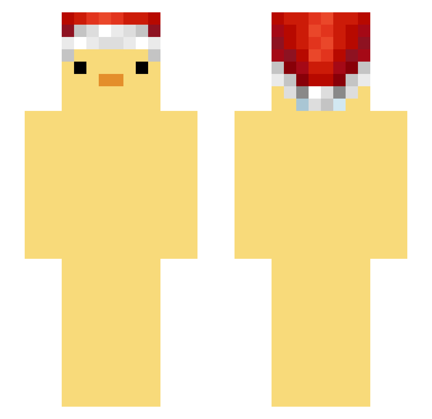 Last_People Minecraft skin, front and back view