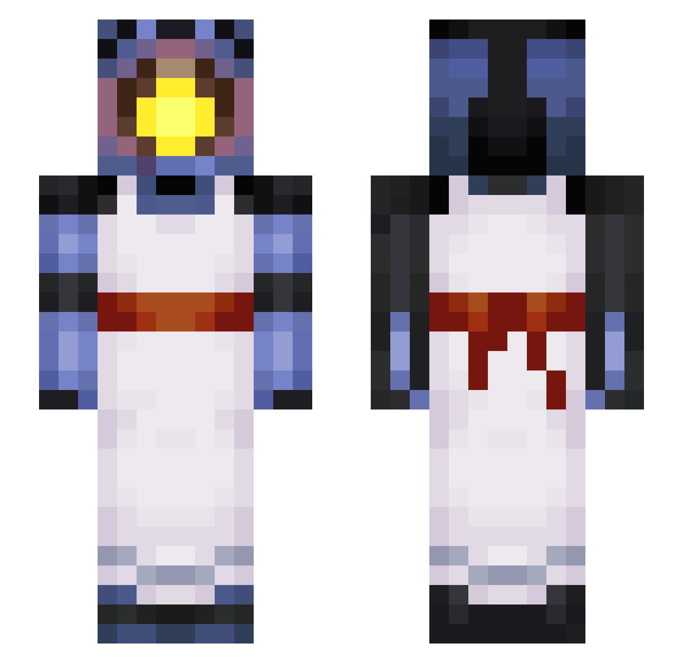 gamzeet Minecraft skin, front and back view