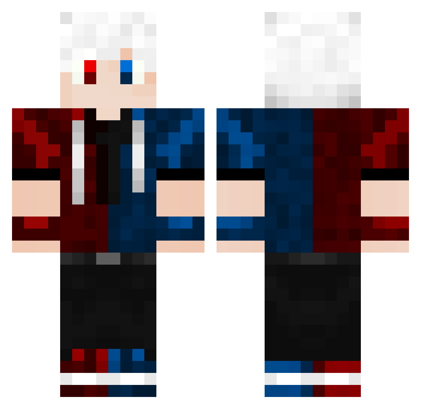zGabriel_G0D Minecraft skin, front and back view