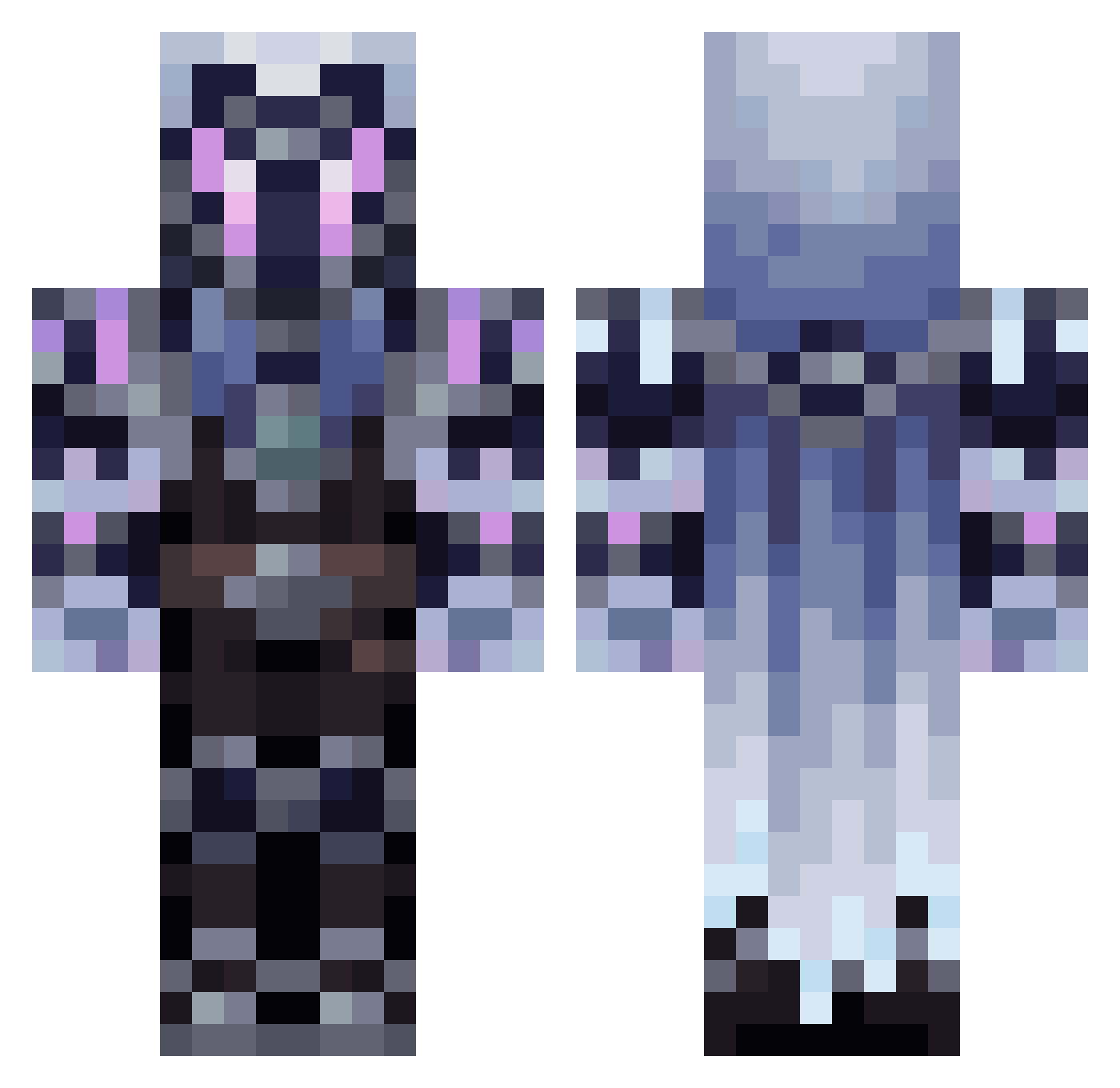 Lightstrikepro Minecraft skin, front and back view