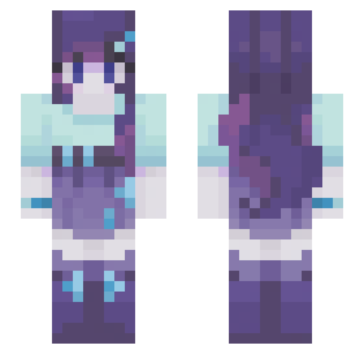 Xark_ Minecraft skin, front and back view