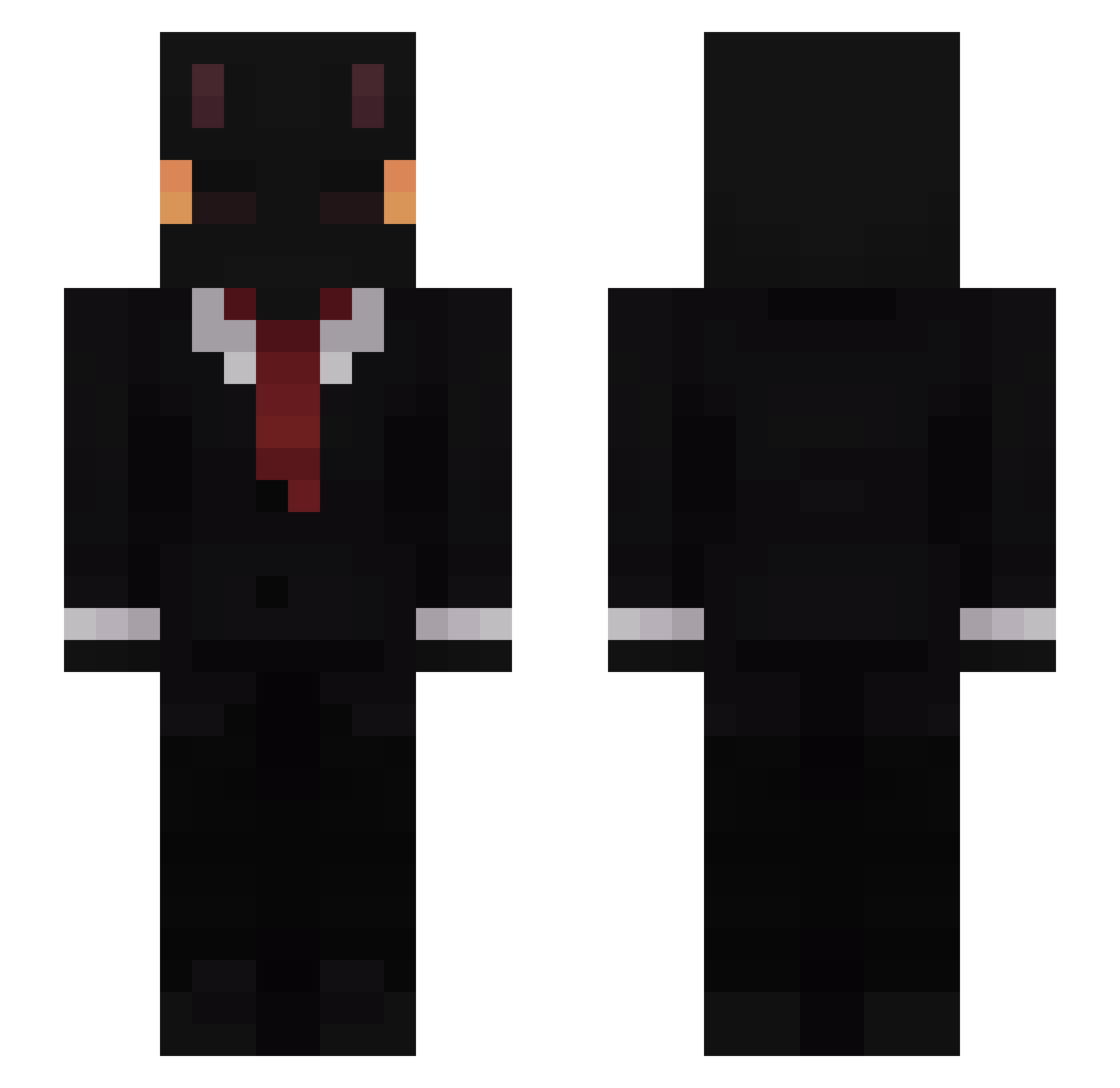 BIGBOYCHOPAFLOPA Minecraft skin, front and back view