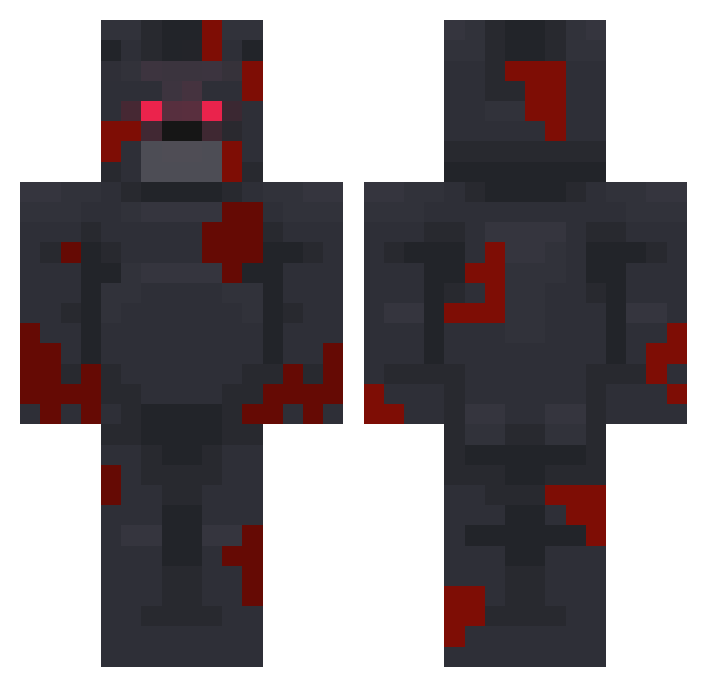 Kabouter_Smul Minecraft skin, front and back view