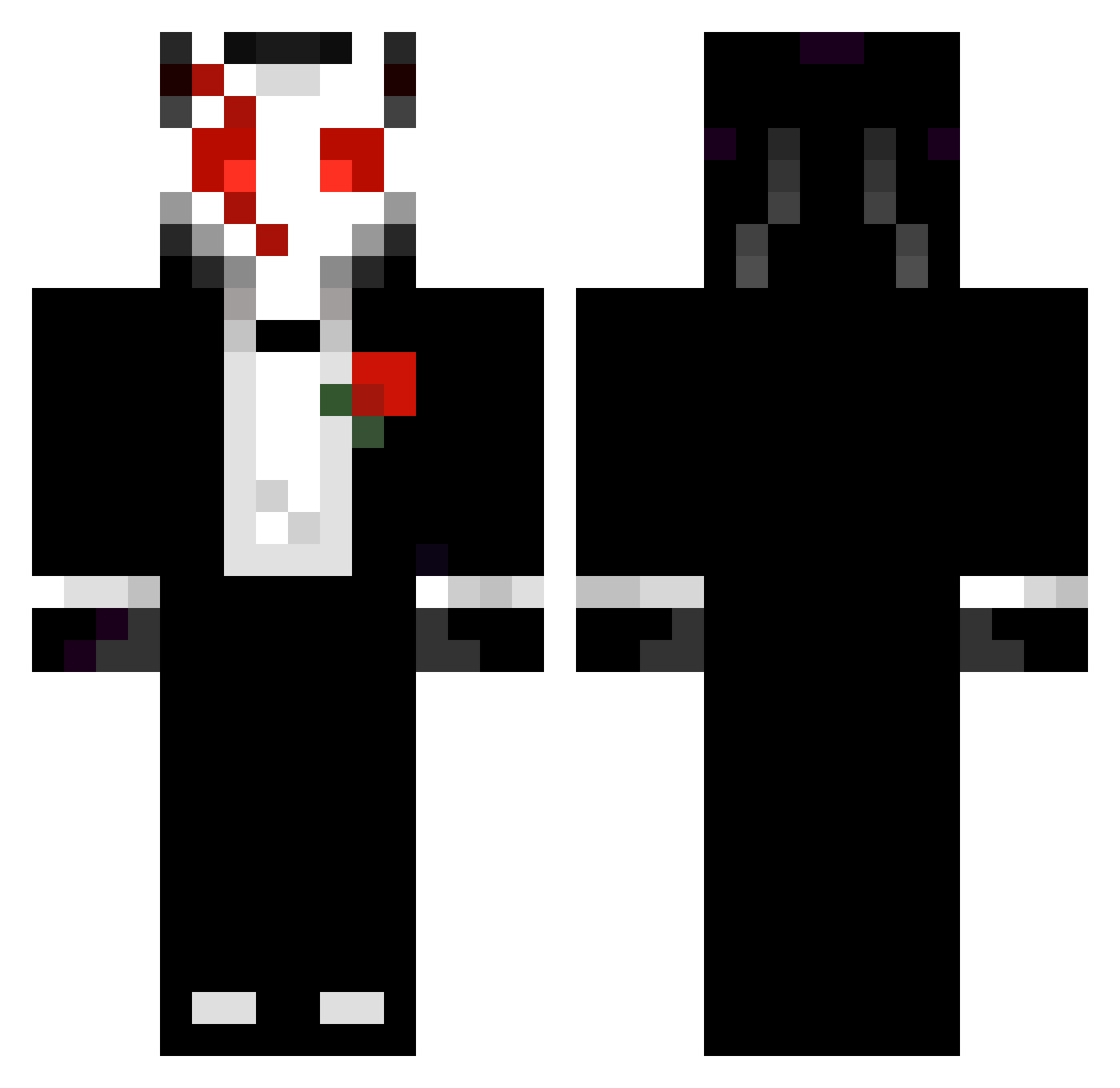 natynatr Minecraft skin, front and back view