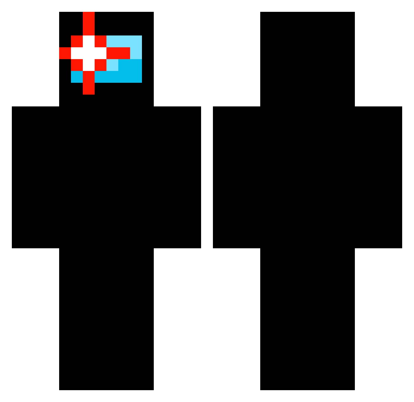 WespopGamer Minecraft skin, front and back view