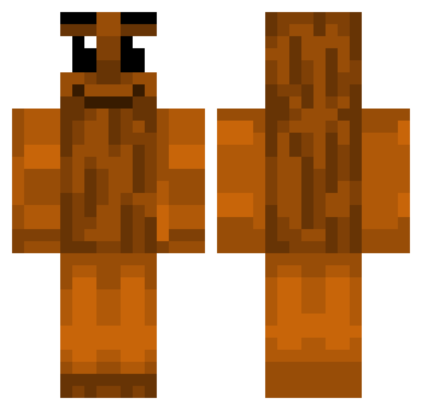 ronbaaaa Minecraft skin, front and back view