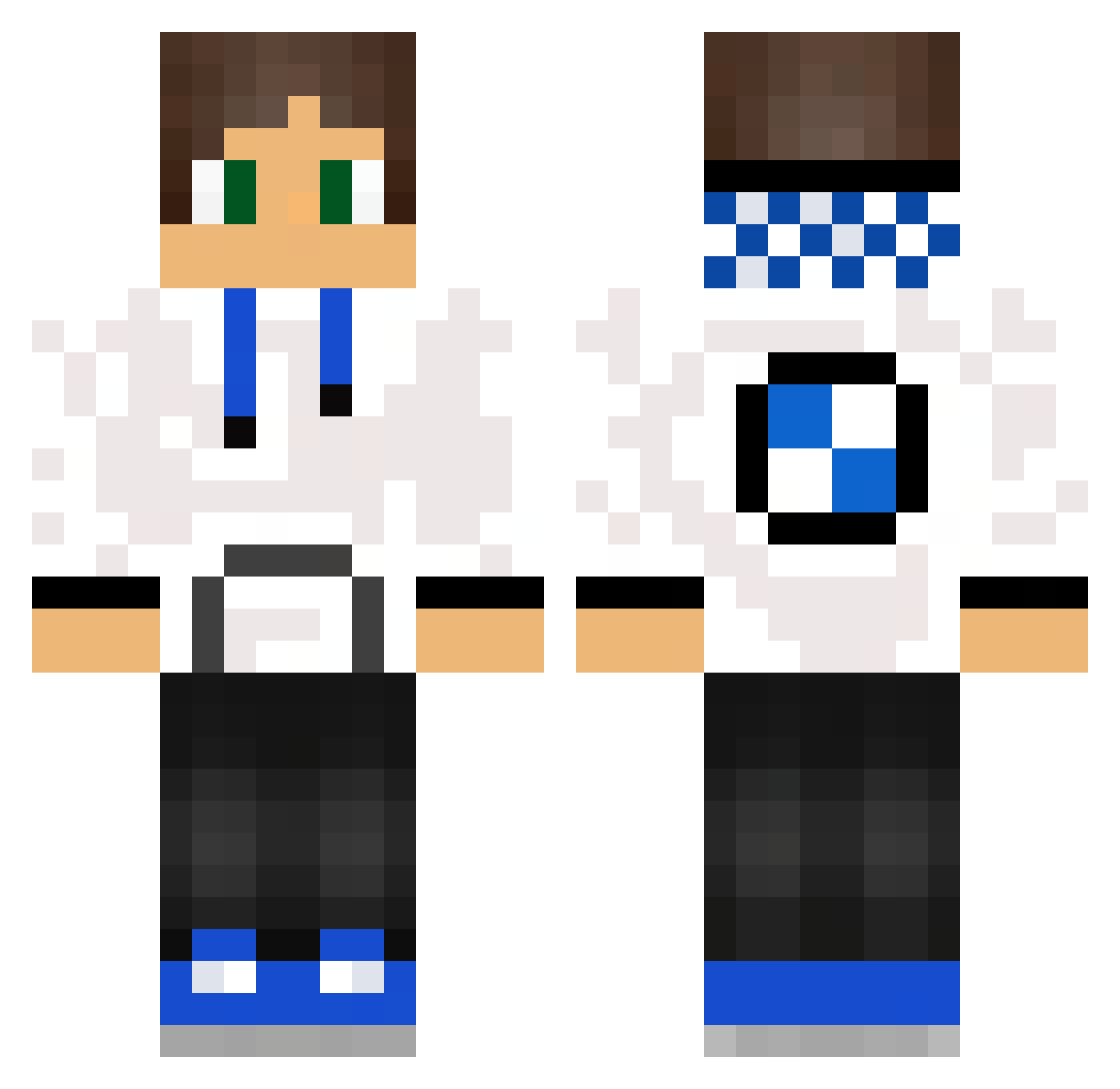 JrouleEnBmw Minecraft skin, front and back view