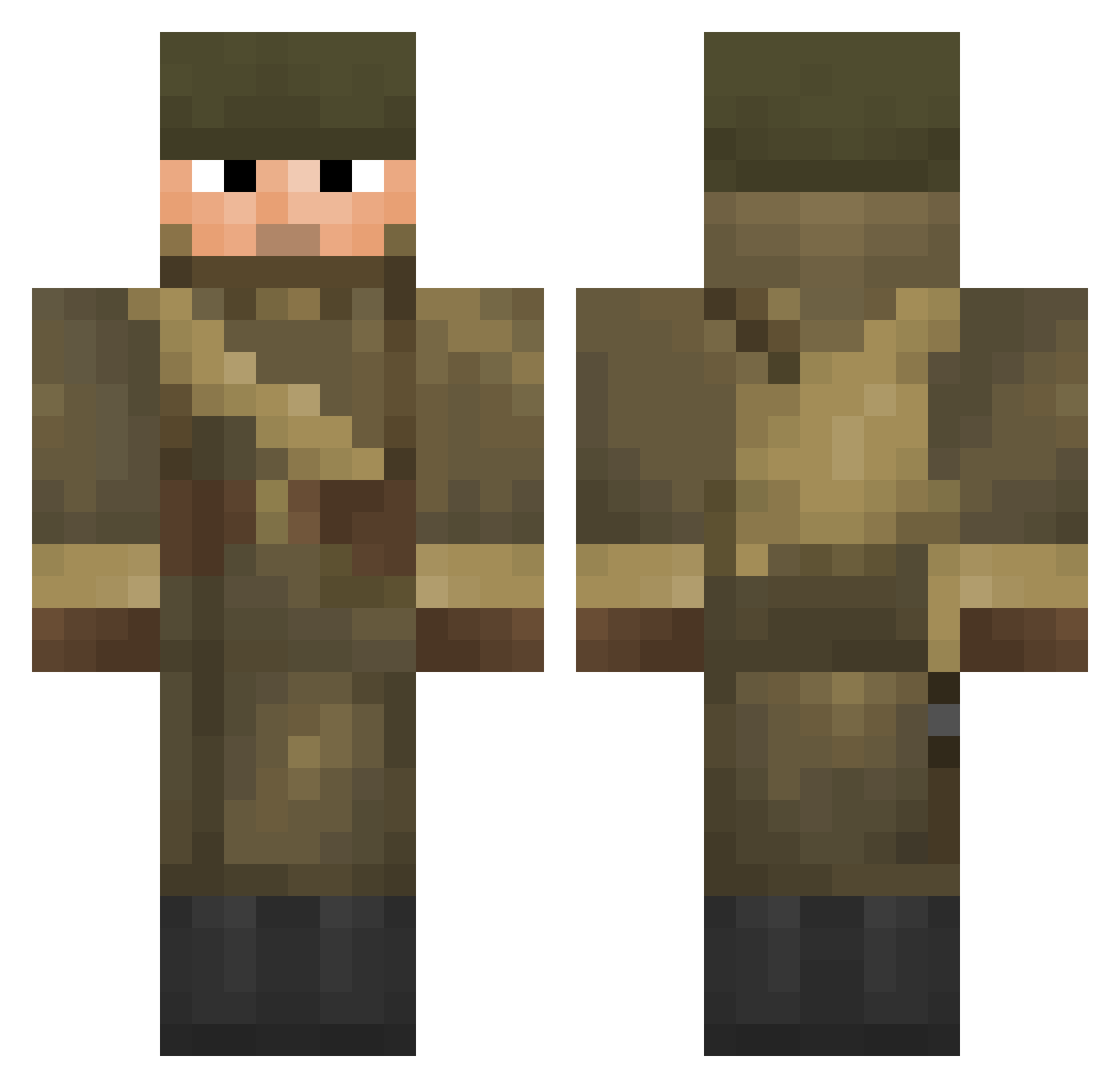 jujuisho09 Minecraft skin, front and back view
