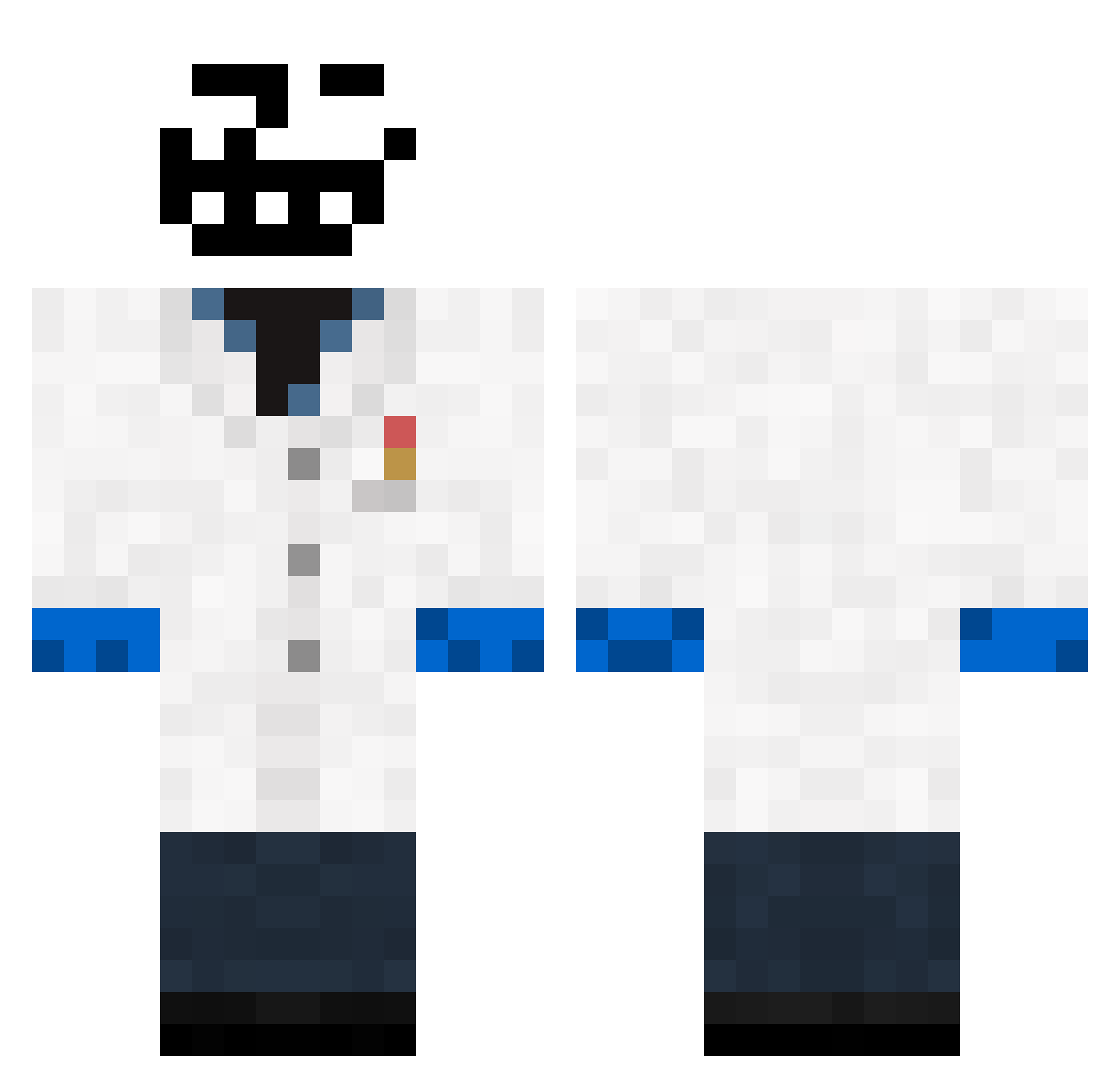 spyes19 Minecraft skin, front and back view