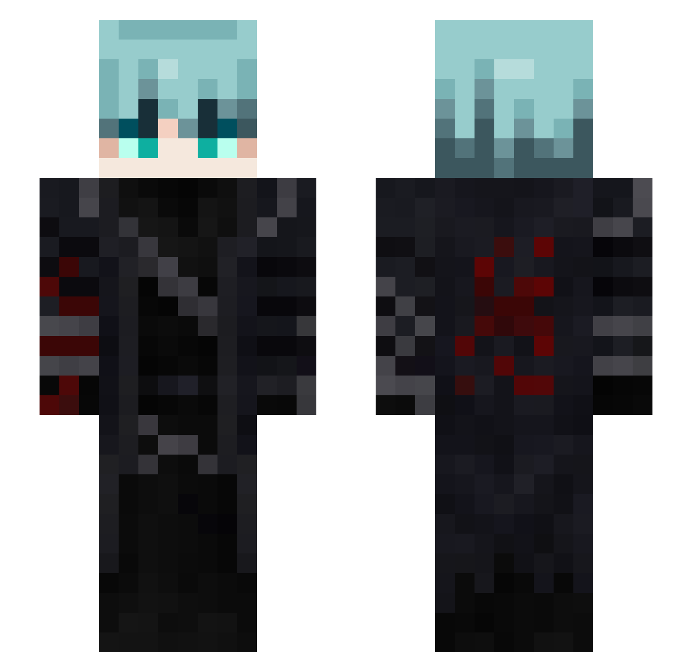 Cxz5 Minecraft skin, front and back view