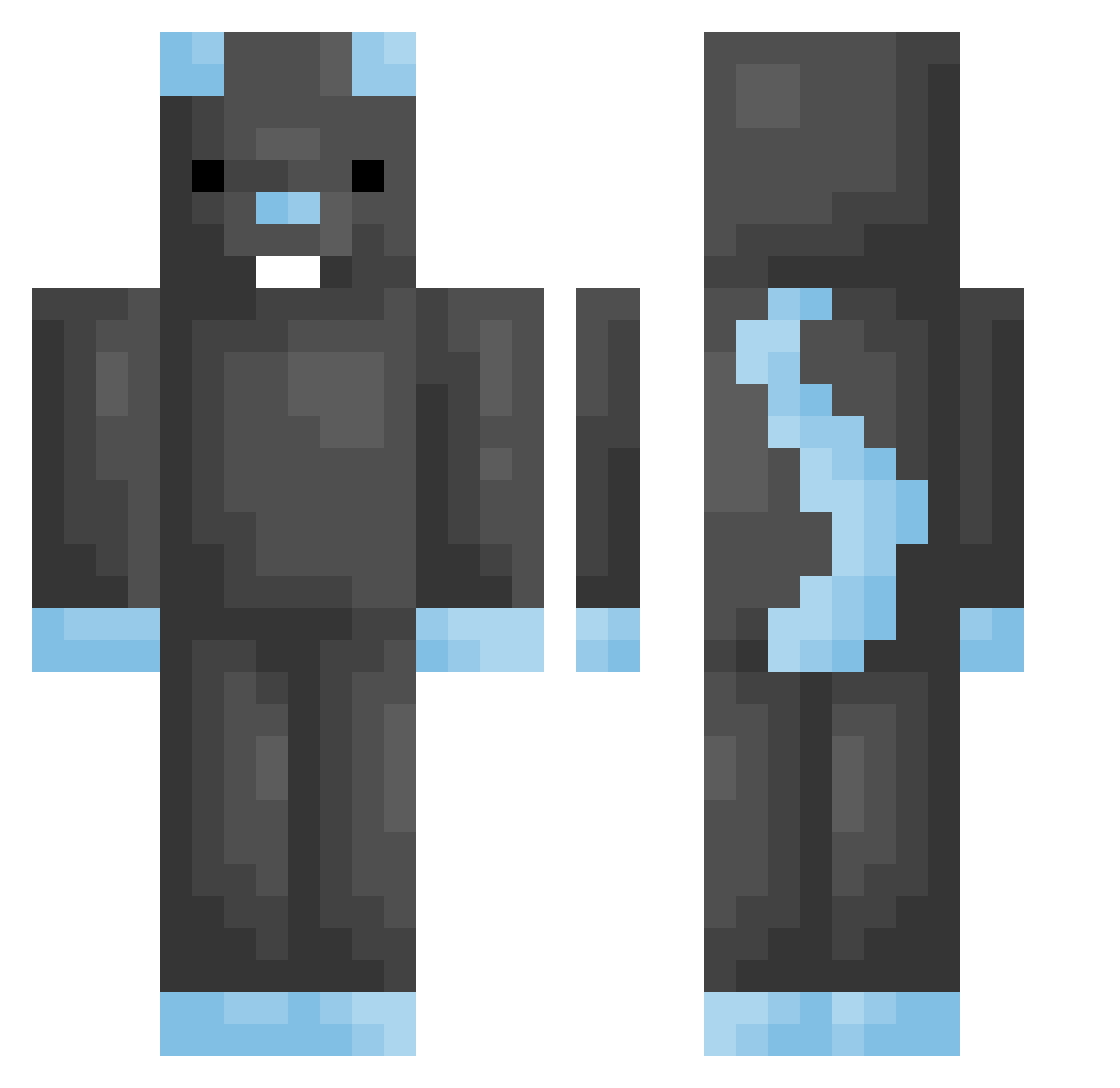 Sunkenyapper140 Minecraft skin, front and back view