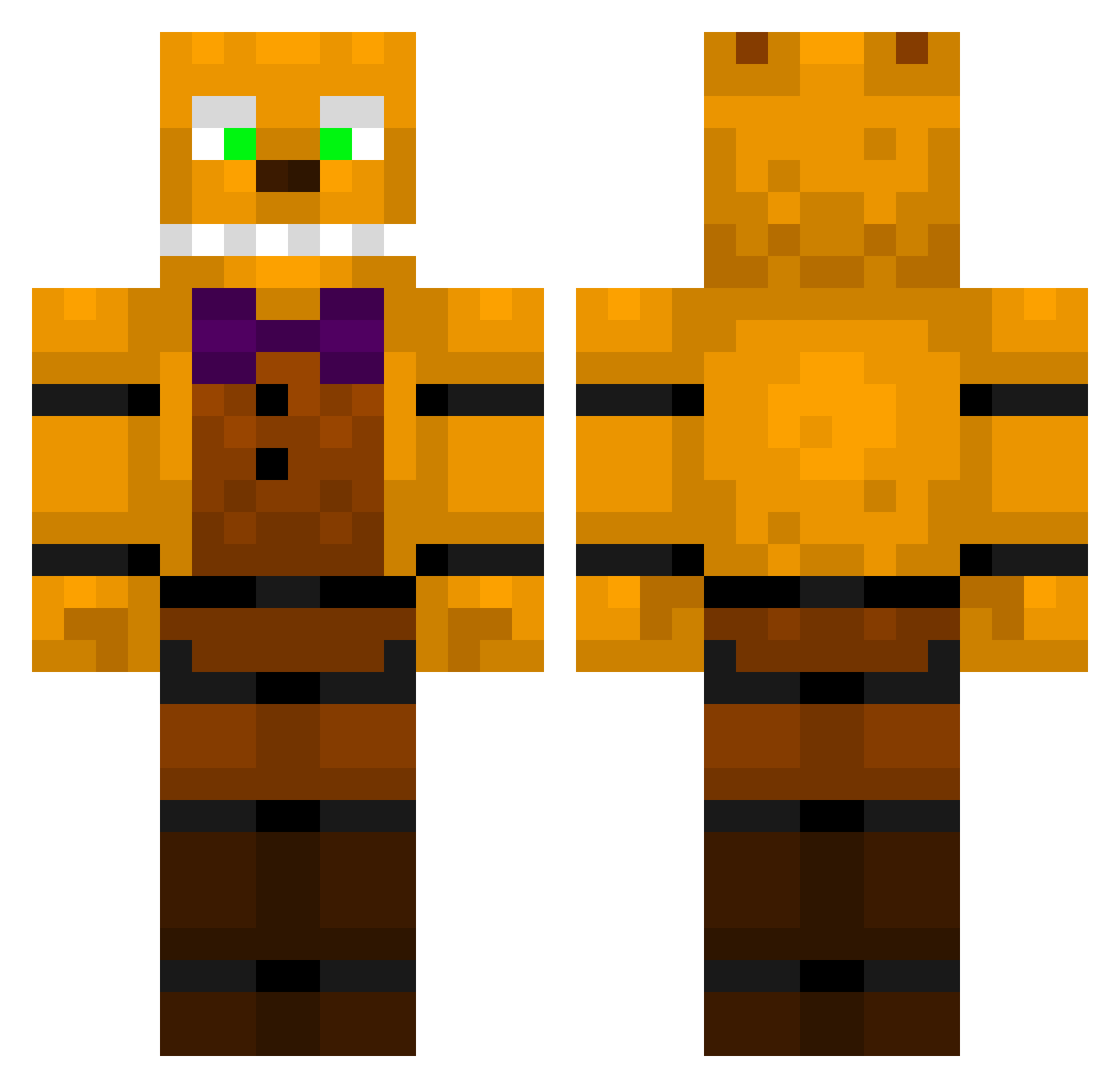 RandomGuy6786 Minecraft skin, front and back view