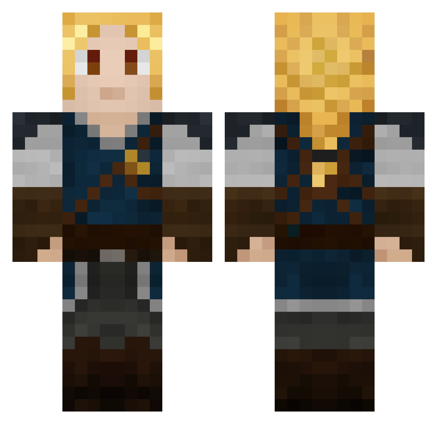 PICCINI7 Minecraft skin, front and back view