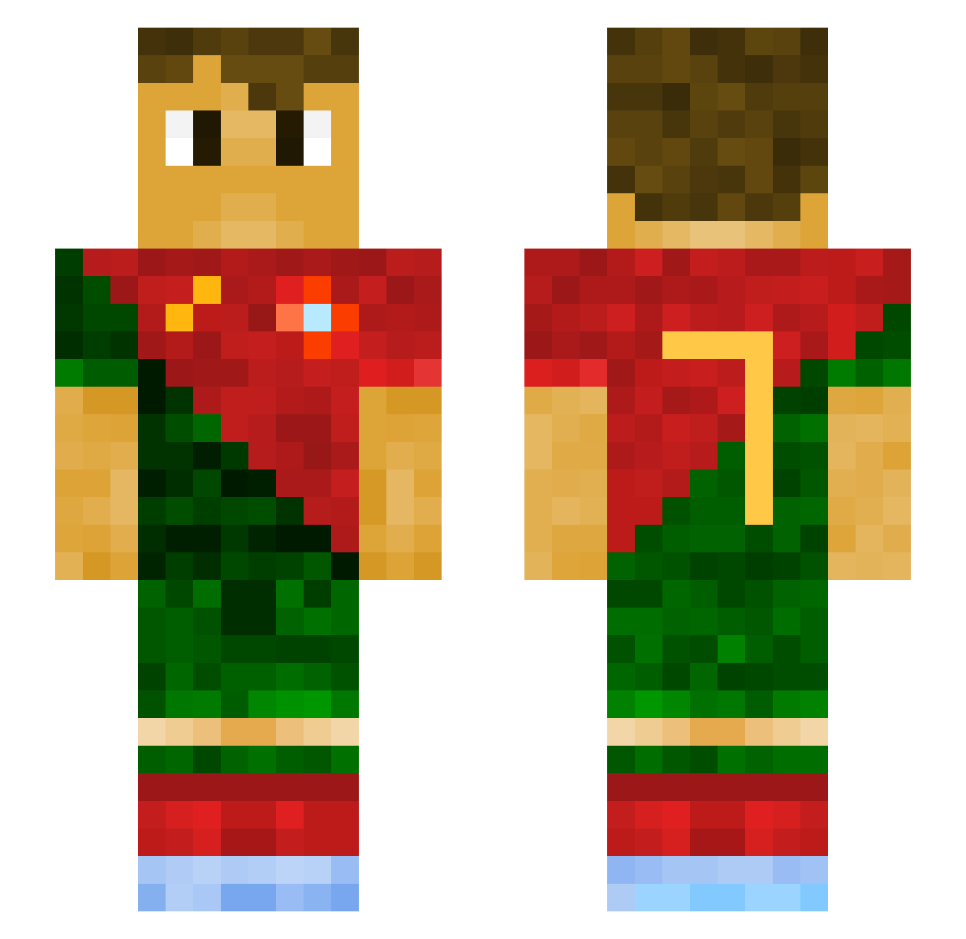 julo35566 Minecraft skin, front and back view
