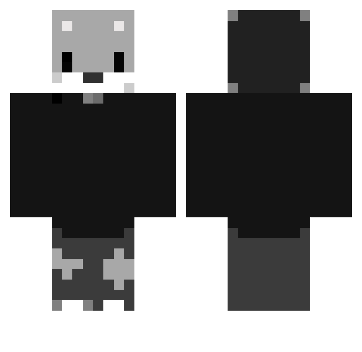 Maikeru_senpai0 Minecraft skin, front and back view