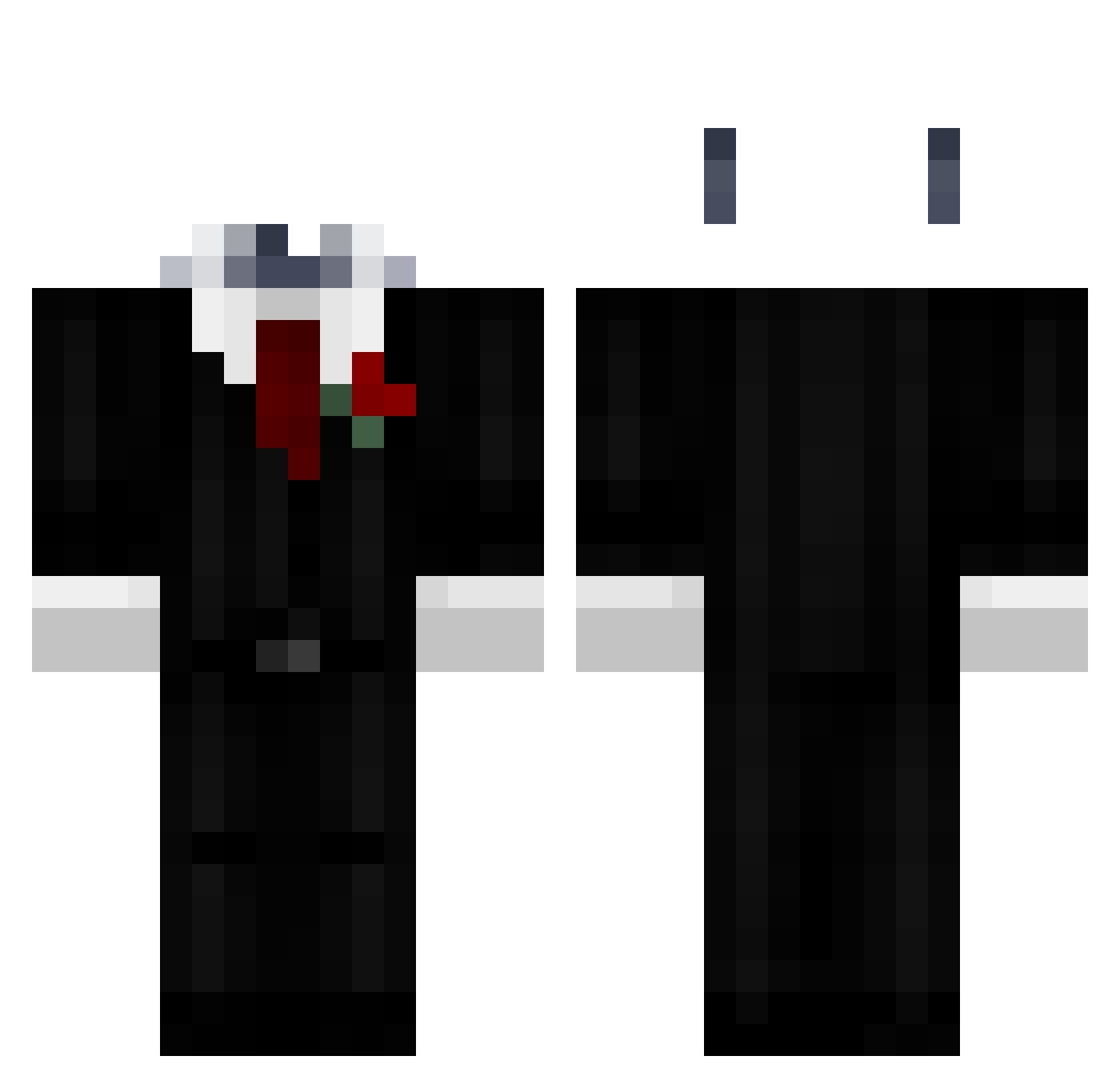 Unt1tled_11 Minecraft skin, front and back view