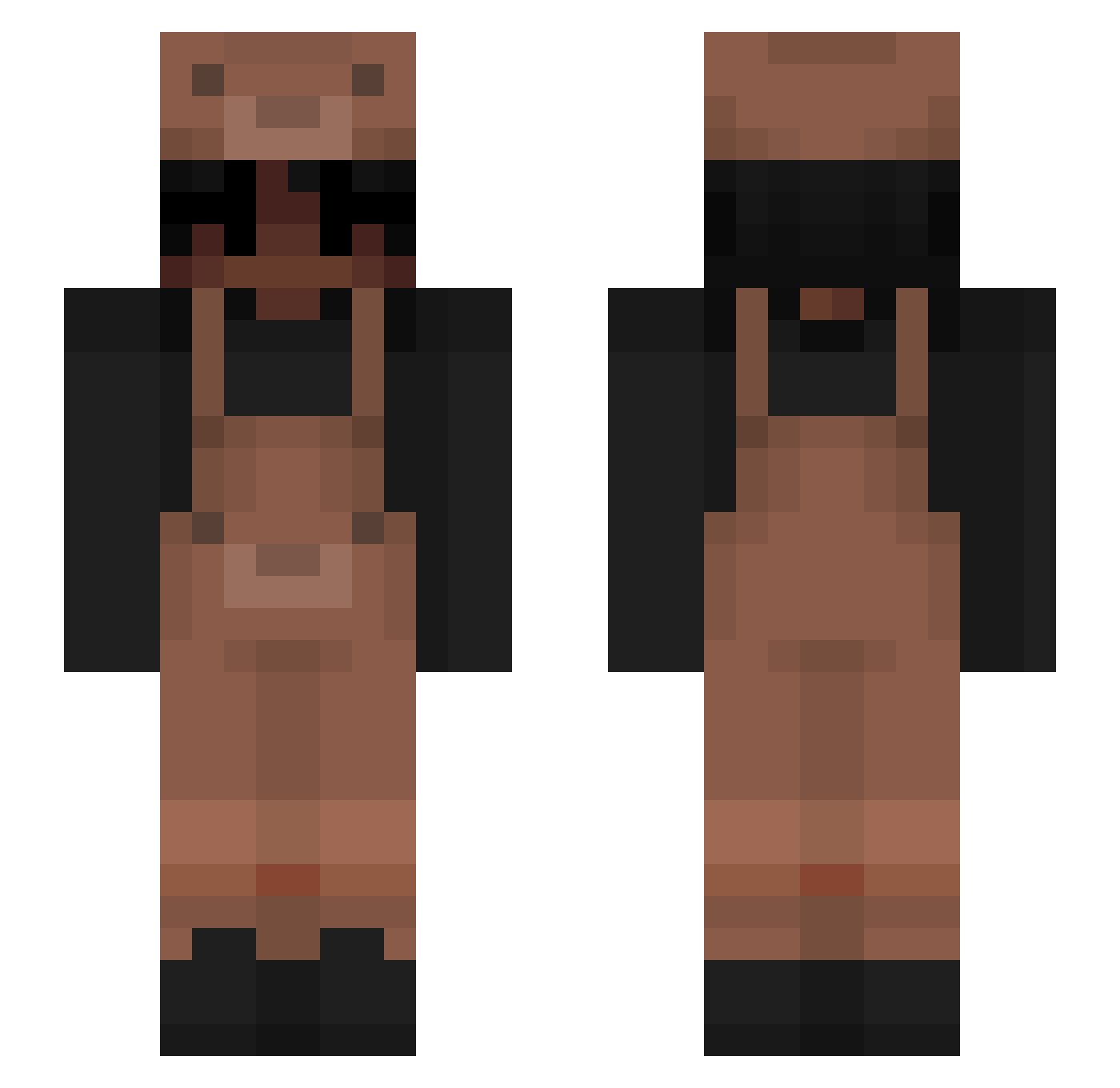 s_d1310 Minecraft skin, front and back view