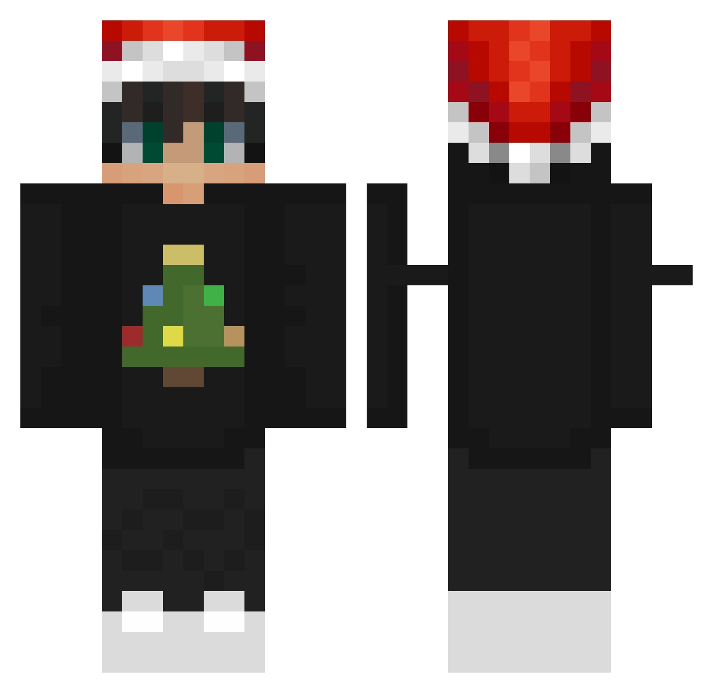 TheImazighen Minecraft skin, front and back view