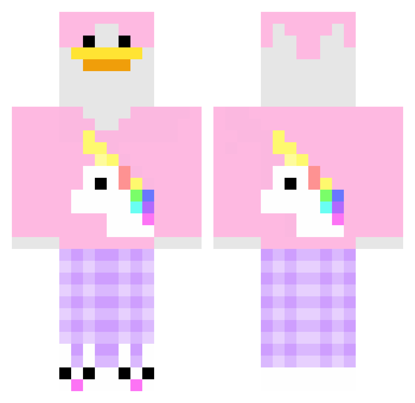 Kahn17 Minecraft skin, front and back view