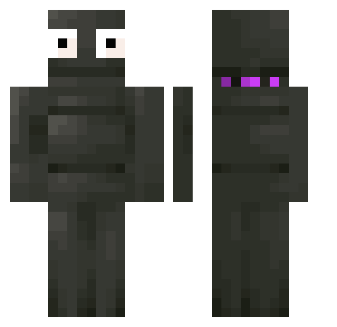 Fajlip96 Minecraft skin, front and back view