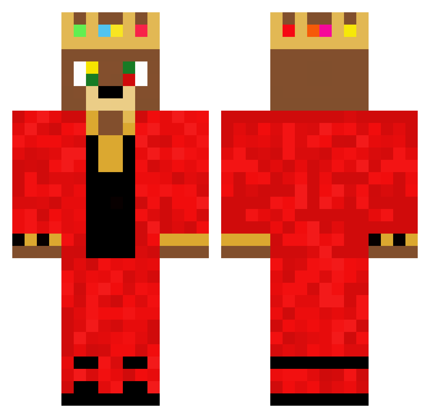 SwedishBoyKevin Minecraft skin, front and back view
