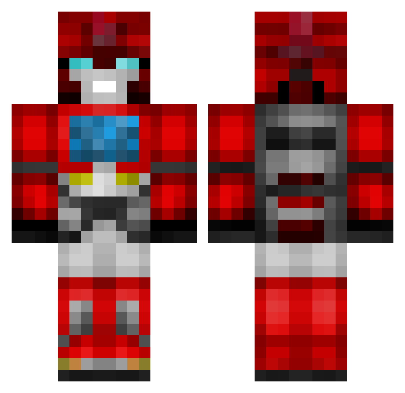 L0RD_Lucifer Minecraft skin, front and back view
