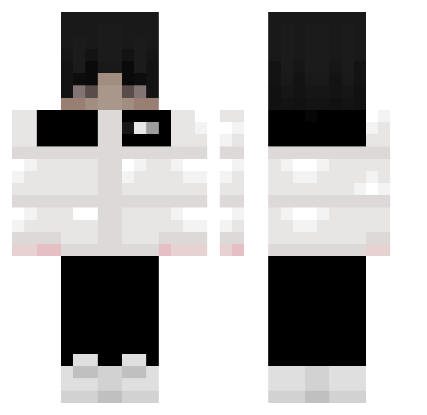 Venerates Minecraft skin, front and back view