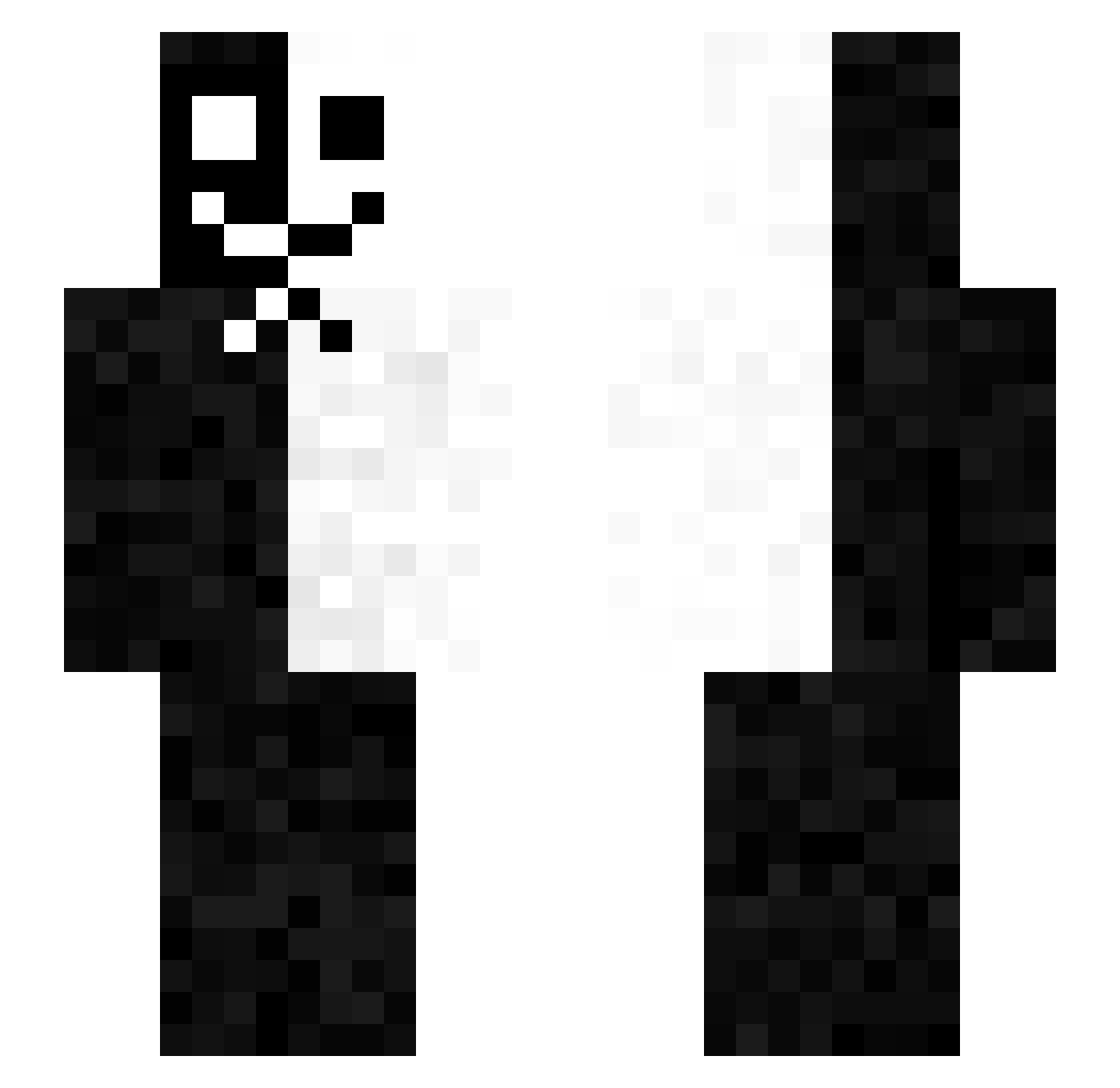 Mackenzie99 Minecraft skin, front and back view