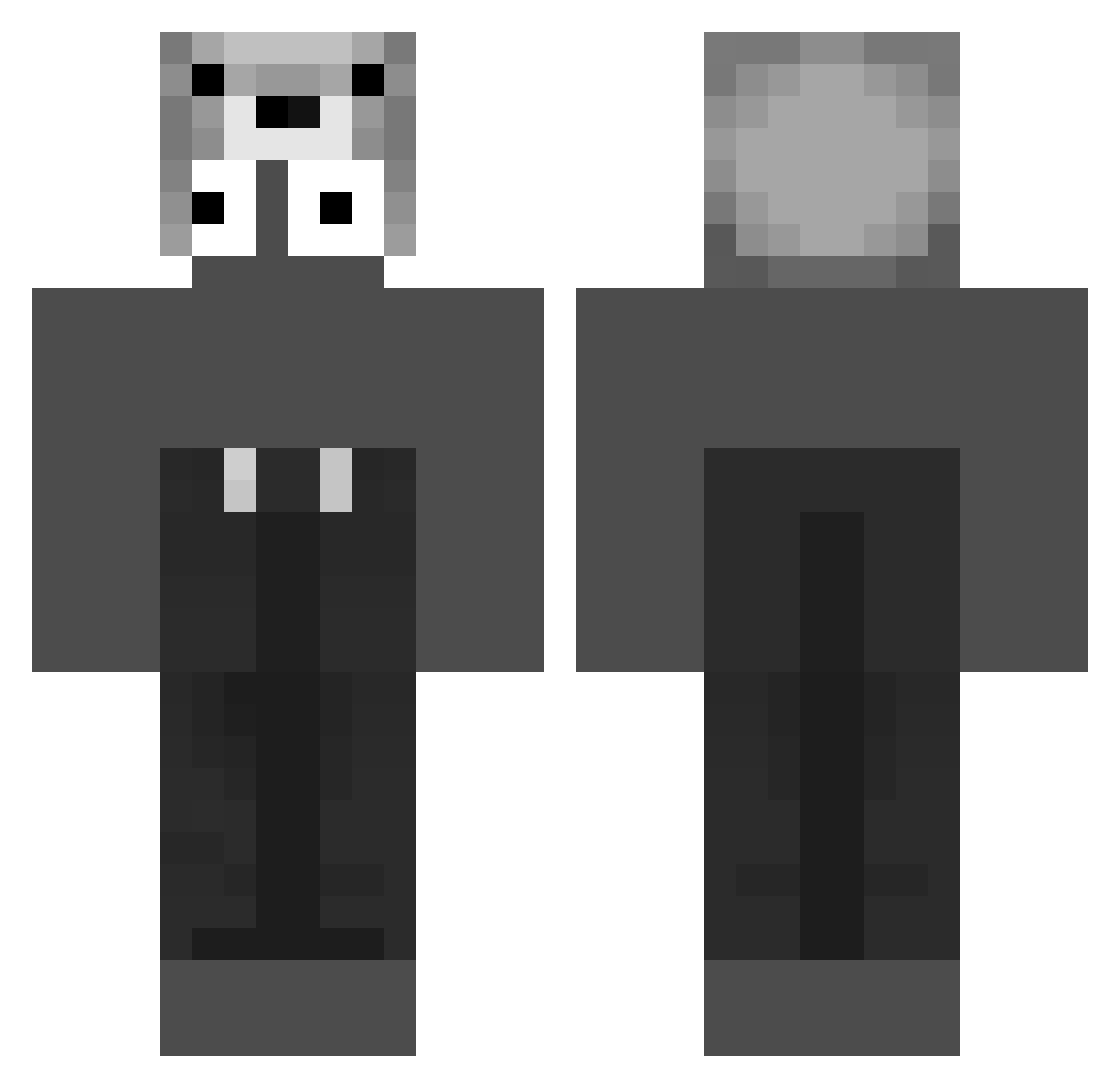 eunmil Minecraft skin, front and back view