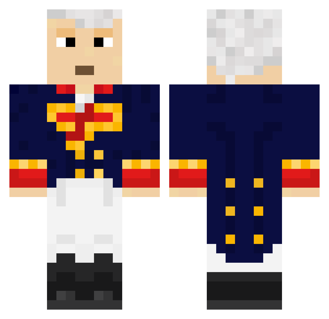 SafeLemur171325 Minecraft skin, front and back view