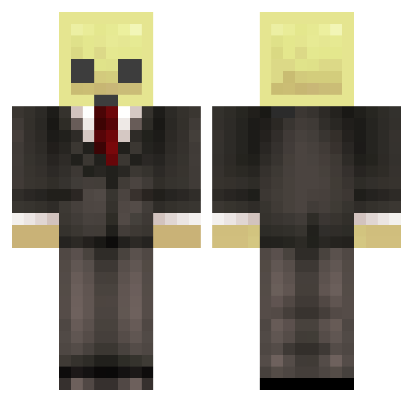 superty494635 Minecraft skin, front and back view