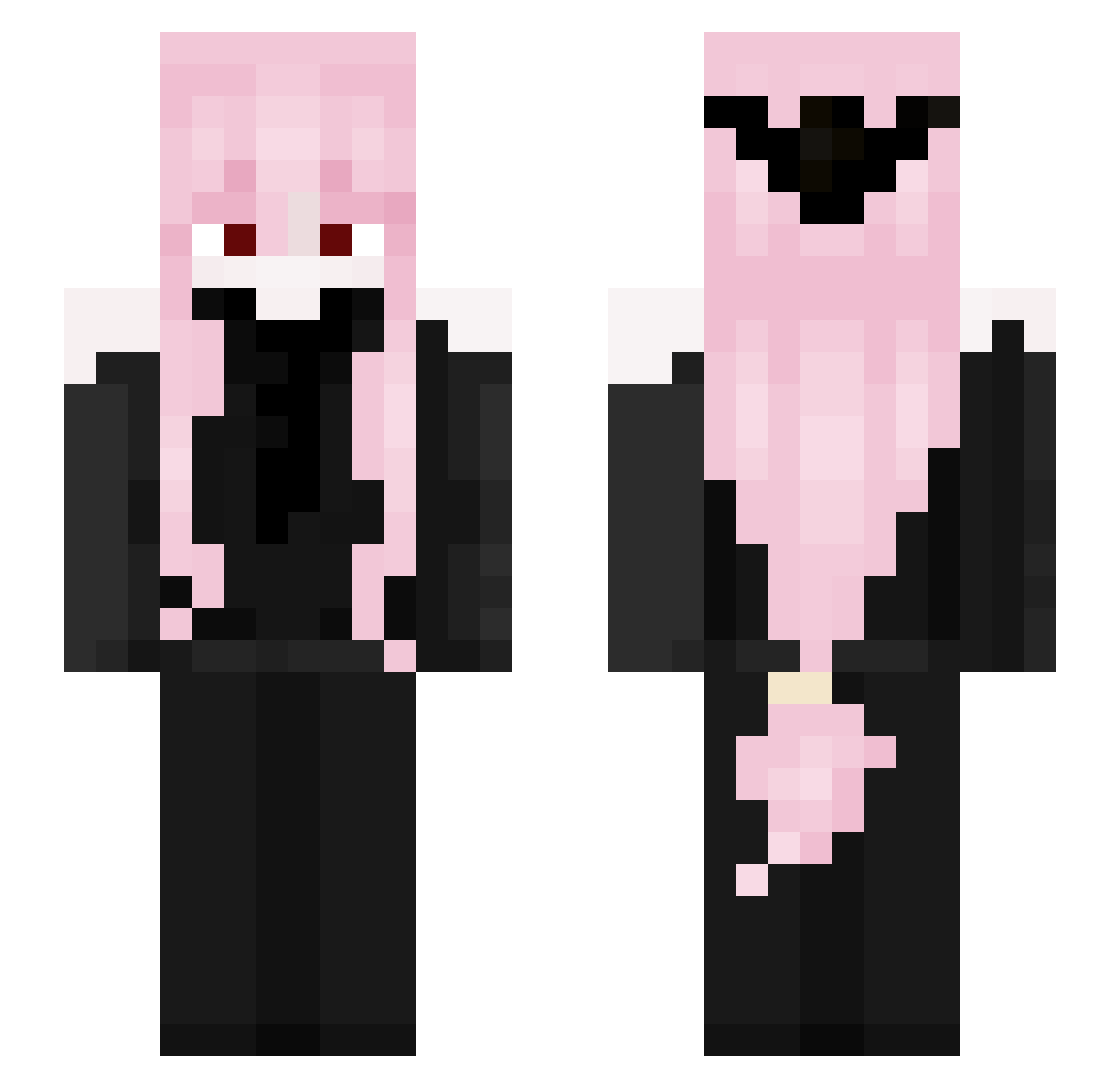 A_Koda Minecraft skin, front and back view