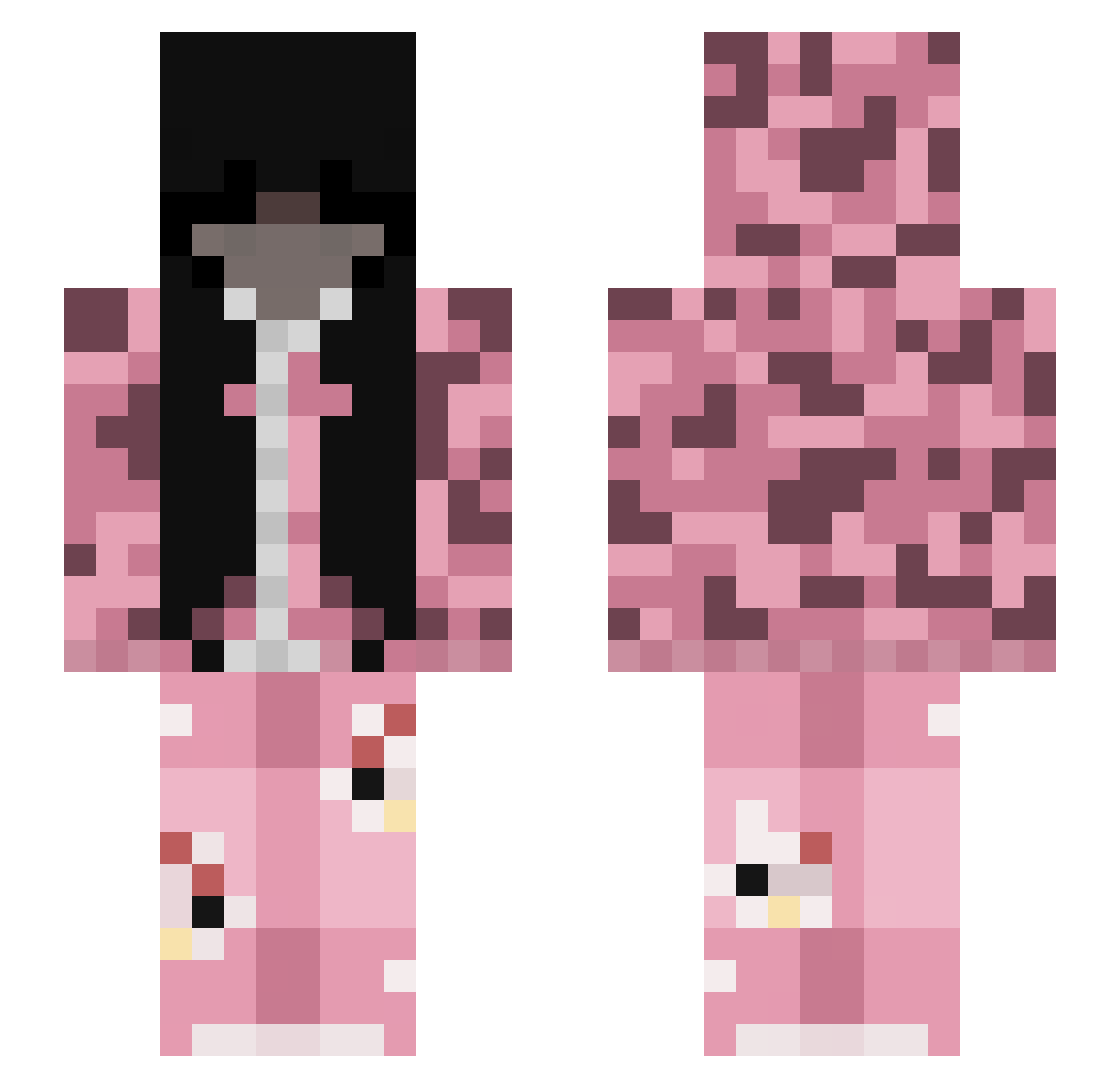 e__s_1 Minecraft skin, front and back view