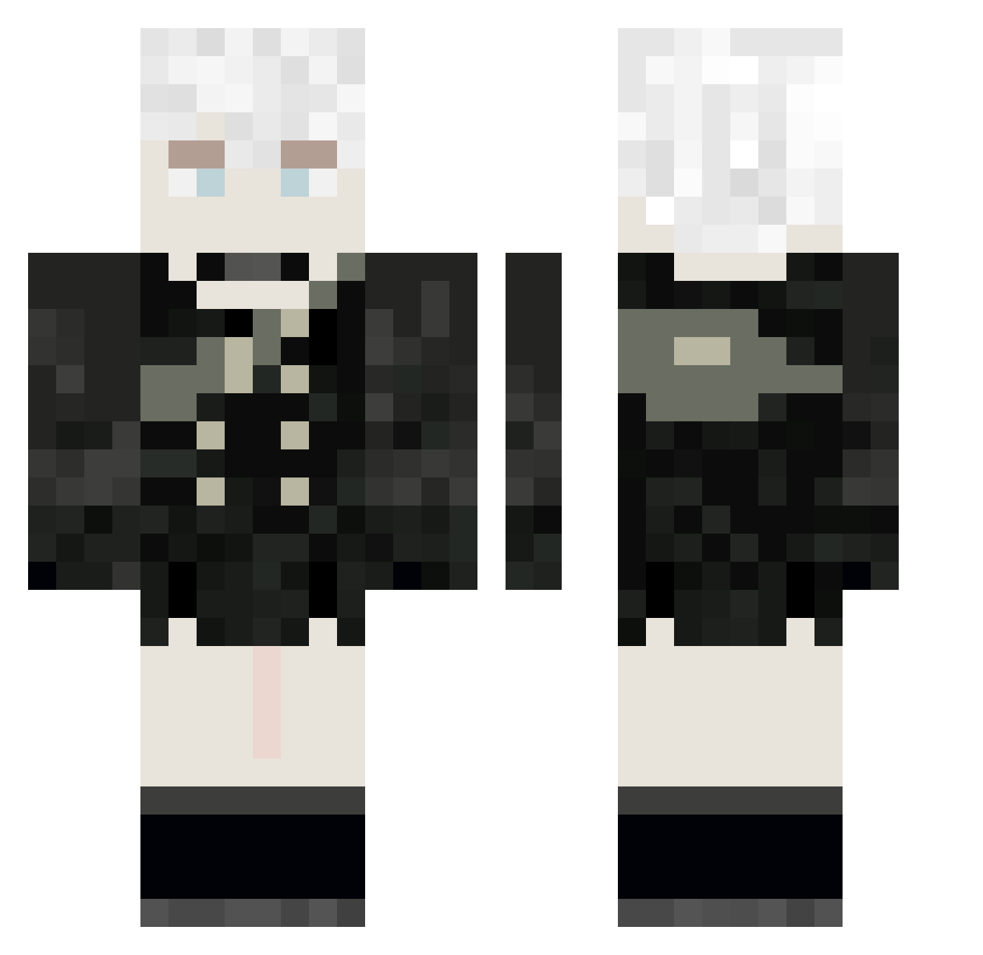 Kpryccio Minecraft skin, front and back view