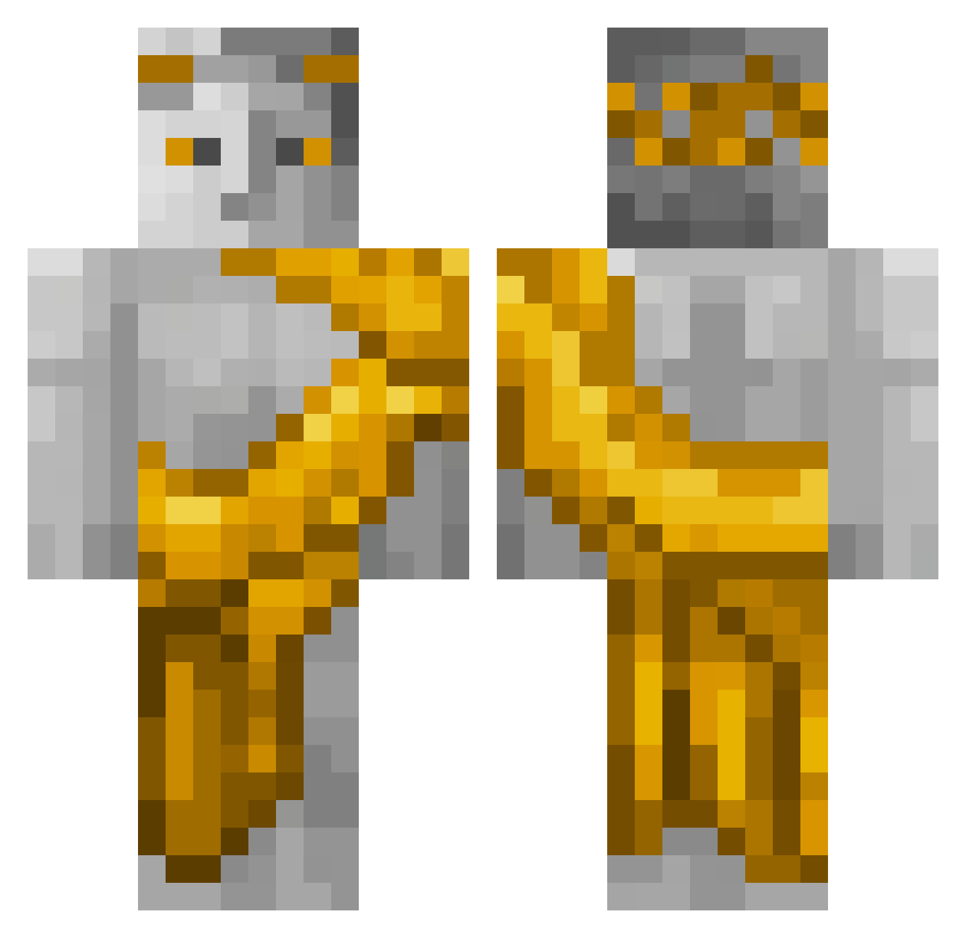 sonder201 Minecraft skin, front and back view