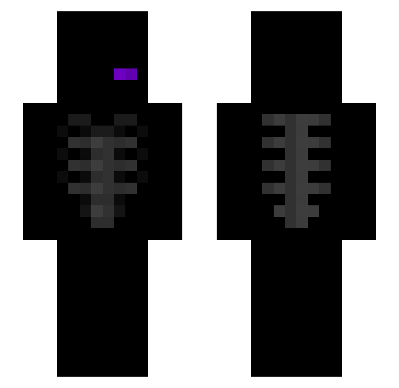 wa9tax33 Minecraft skin, front and back view