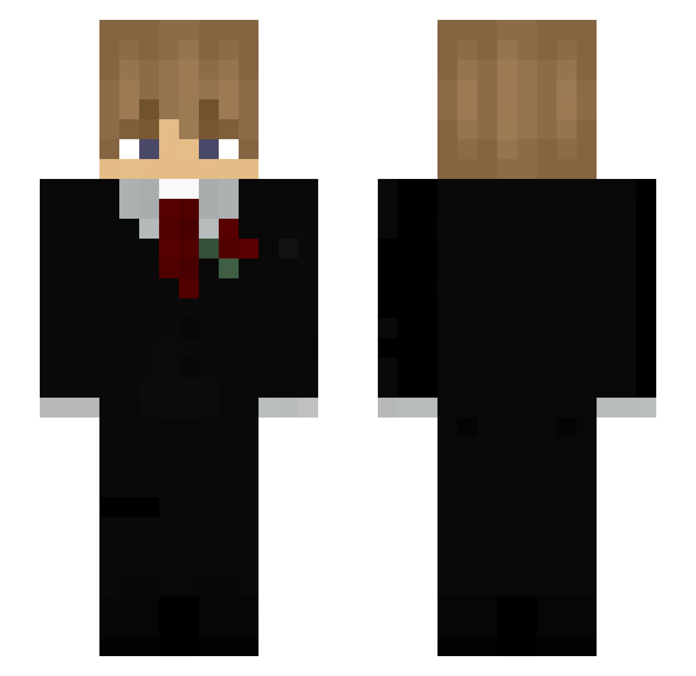 creshkresh Minecraft skin, front and back view