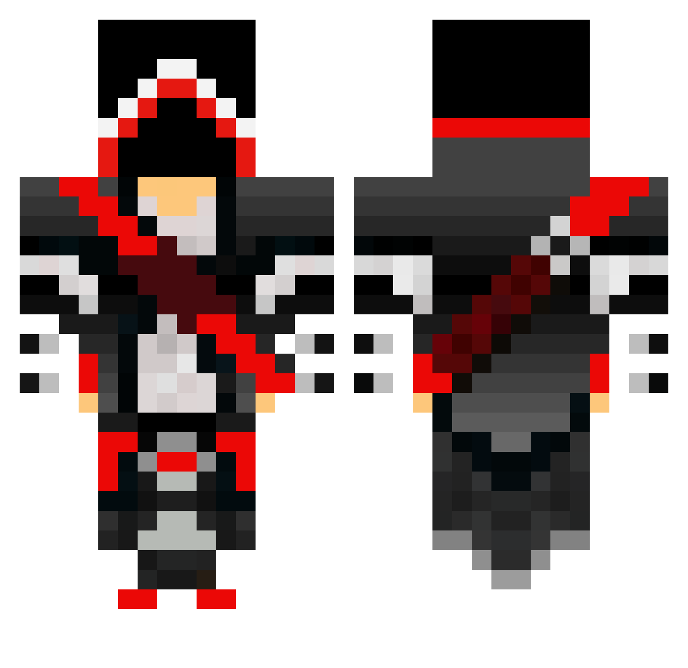 MARIO2025 Minecraft skin, front and back view