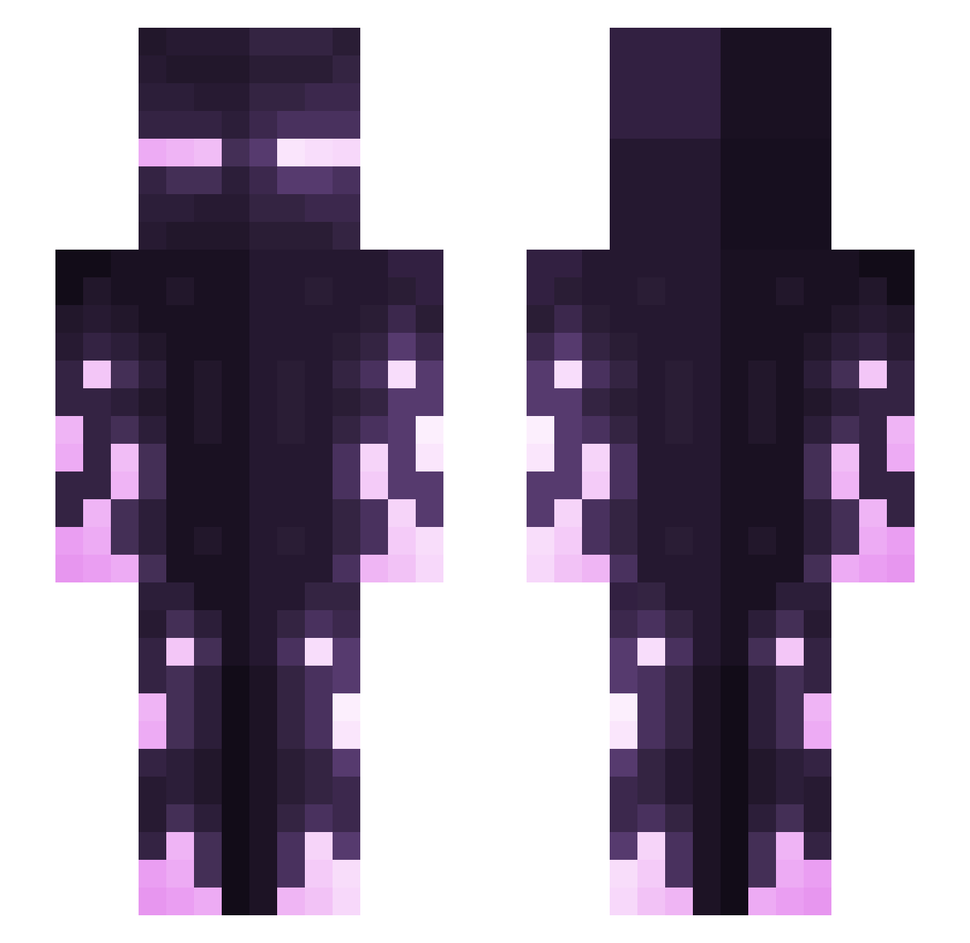 Vord_ Minecraft skin, front and back view