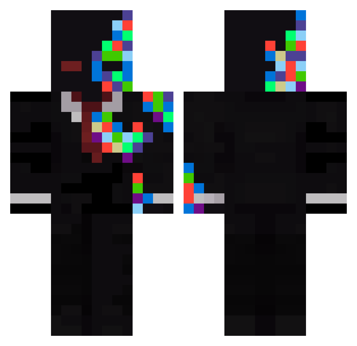 Jam_Jest_k0ks Minecraft skin, front and back view