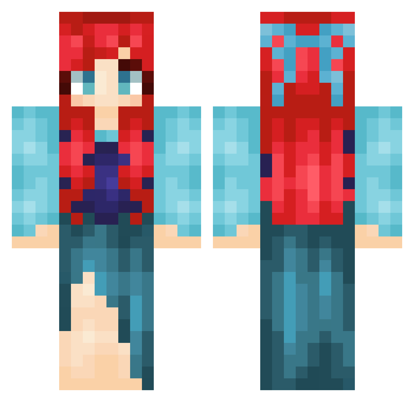 Sir_iron_spider Minecraft skin, front and back view