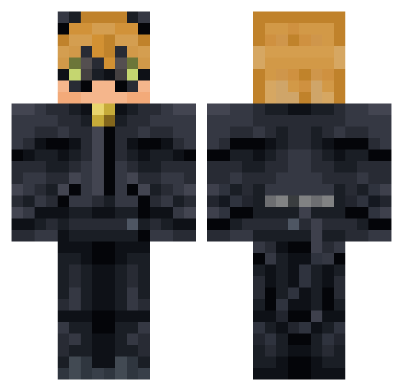 RedzBest21 Minecraft skin, front and back view