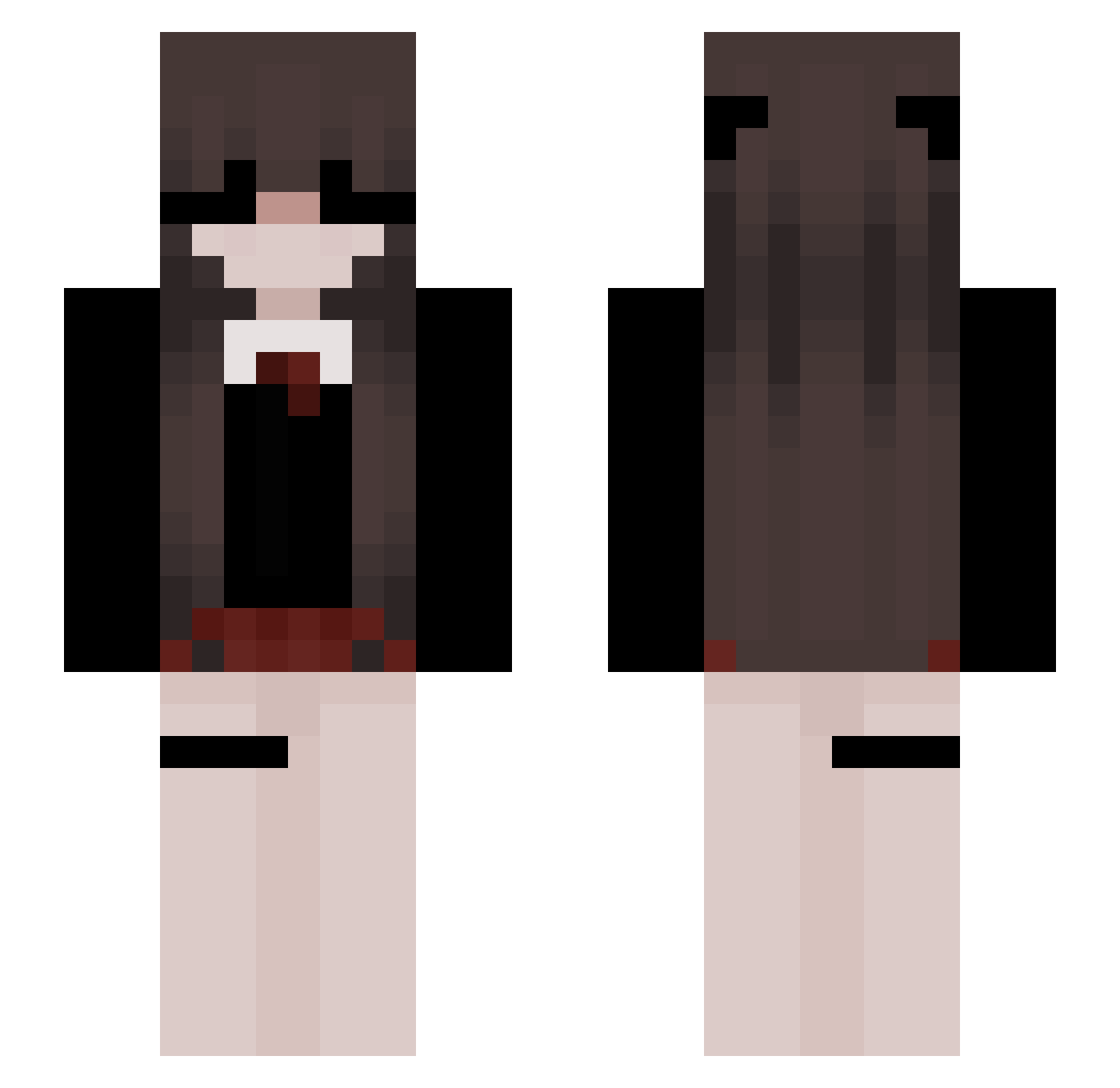 eforinforeign Minecraft skin, front and back view