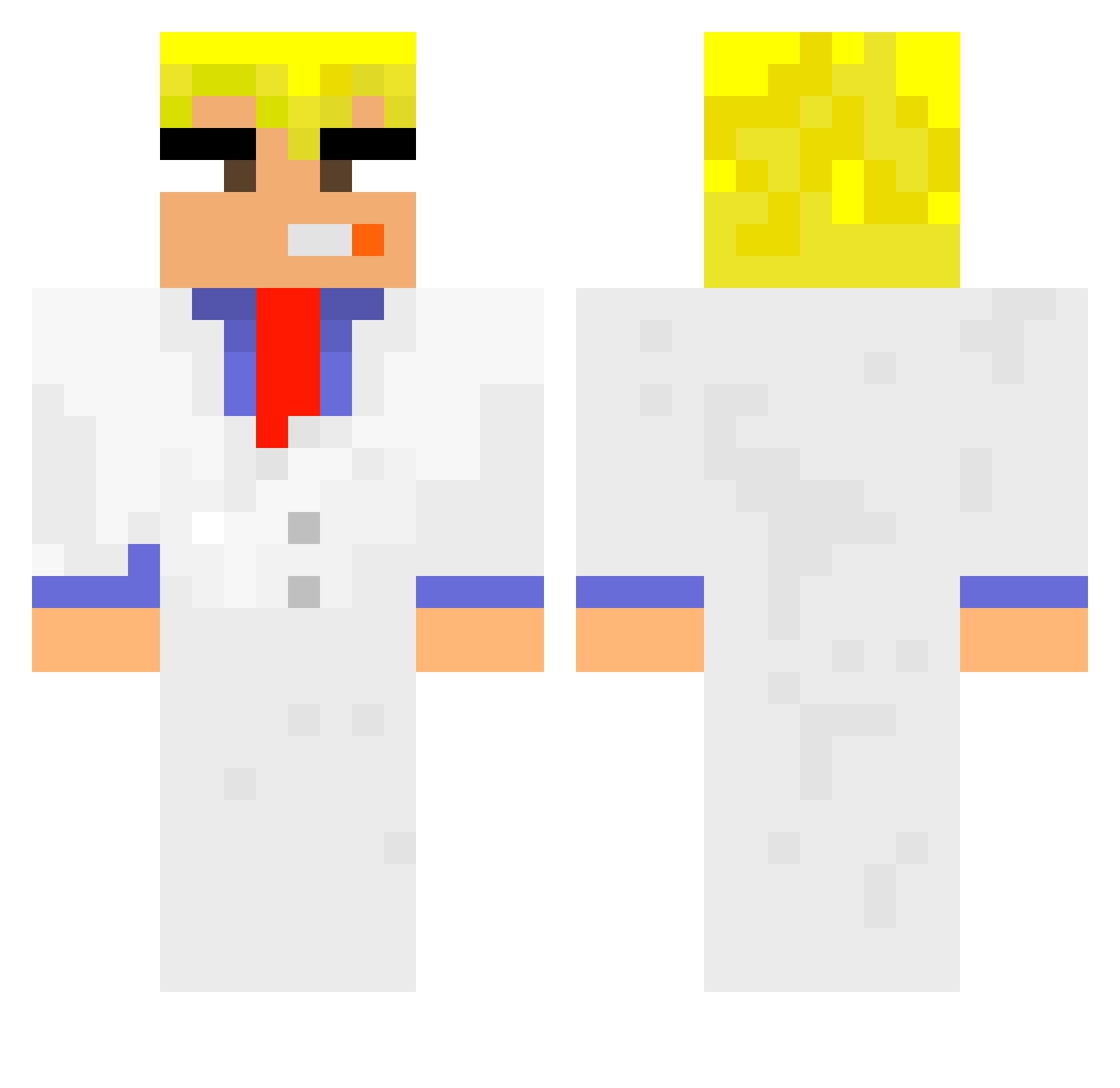 MaarCCoo Minecraft skin, front and back view