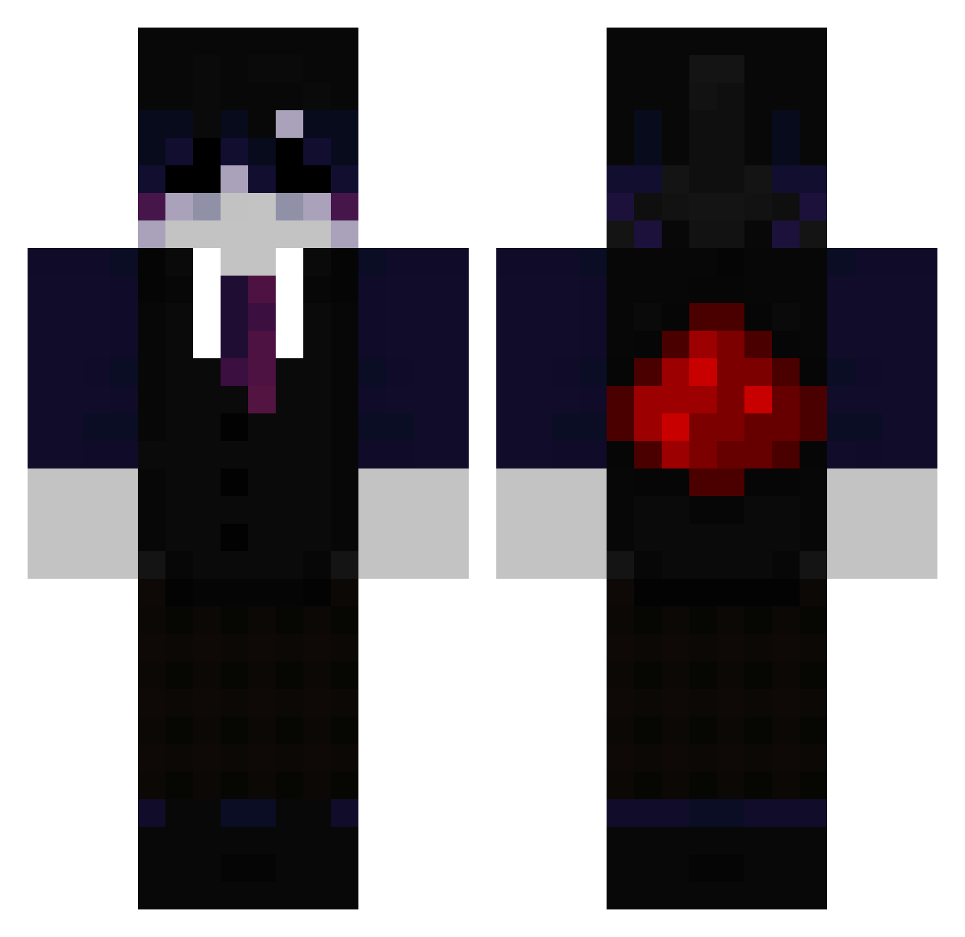neuermann22 Minecraft skin, front and back view