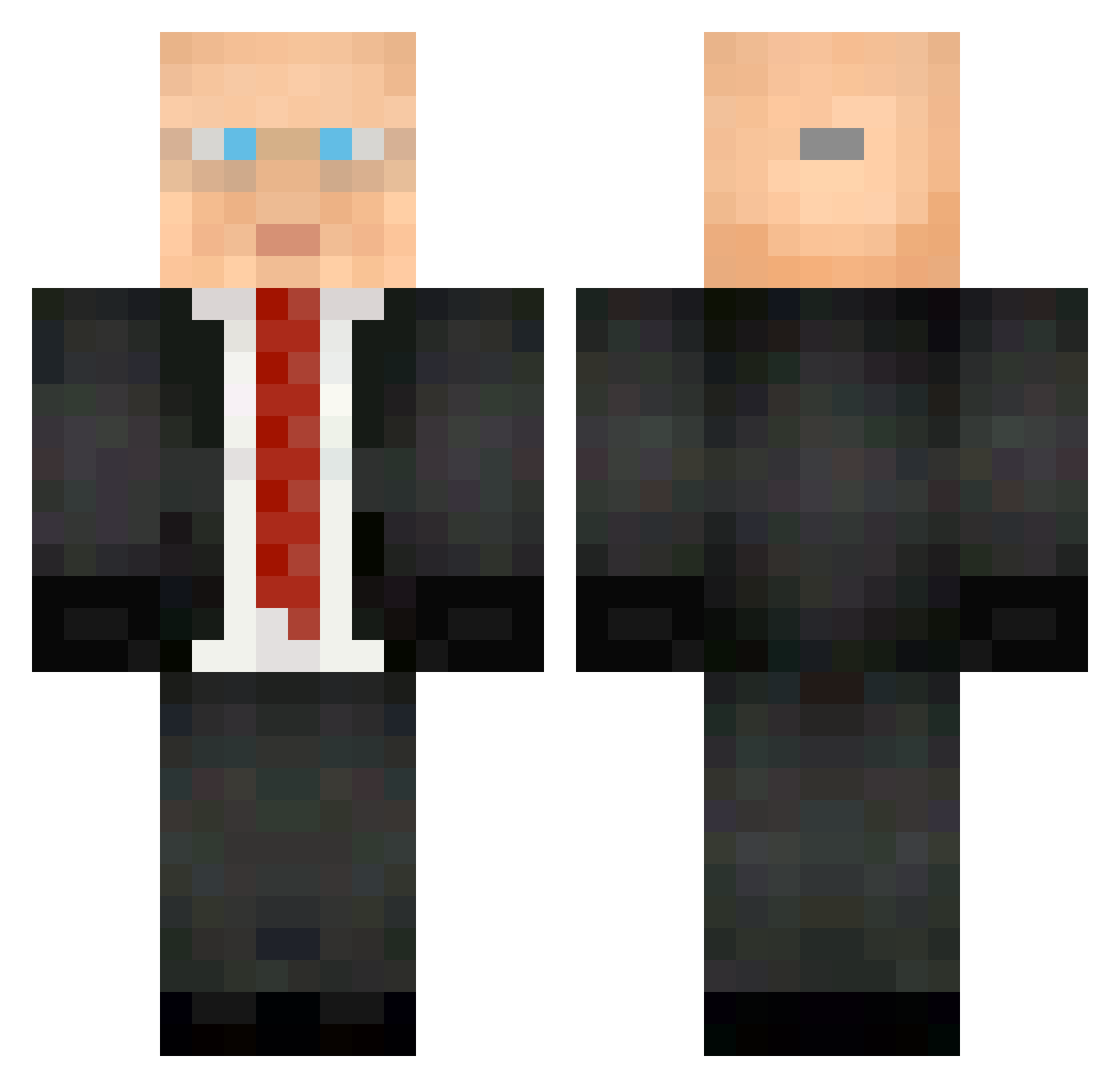 LordSnoopy12 Minecraft skin, front and back view