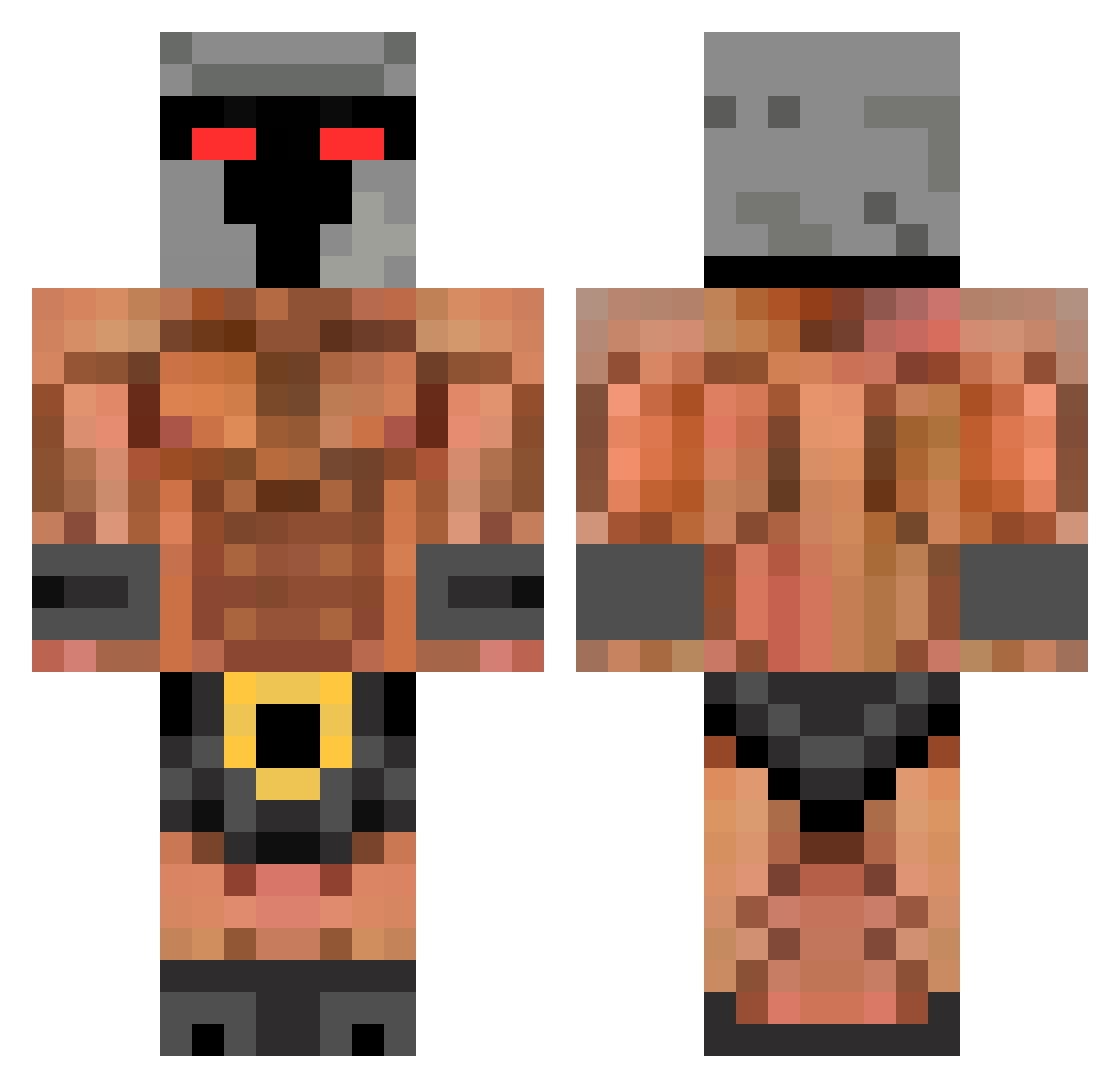 itsdeekline Minecraft skin, front and back view