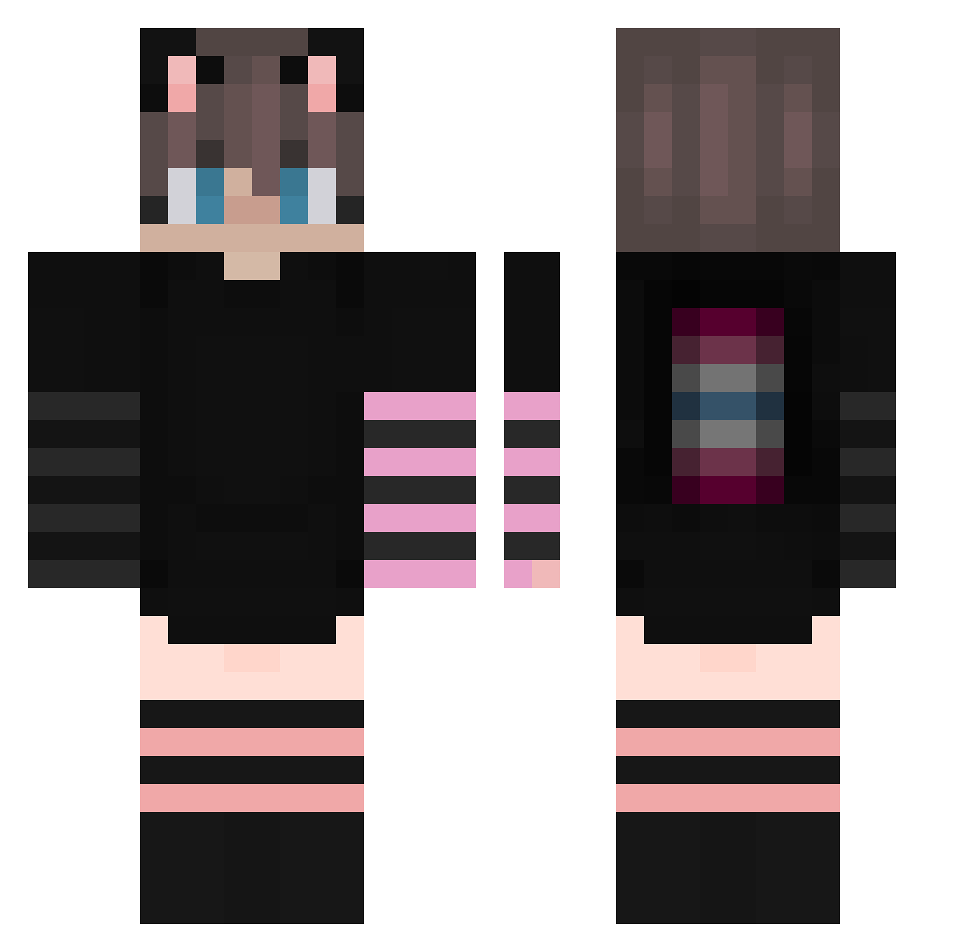 yllegubbe2 Minecraft skin, front and back view